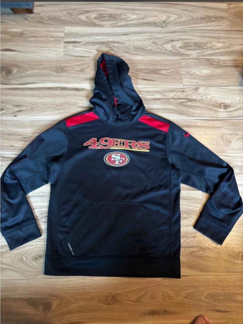 Nike Men’s 49ers Black & Red Pullover Hoodie